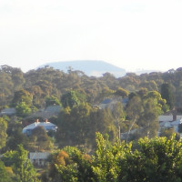 View's of Mount Franklin from balcony